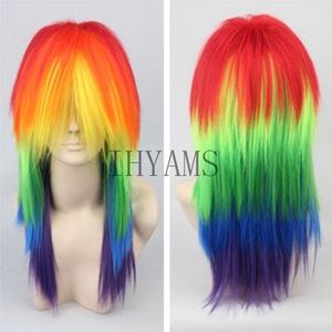 Unused rainbow dash cosplay wig synthetic hair